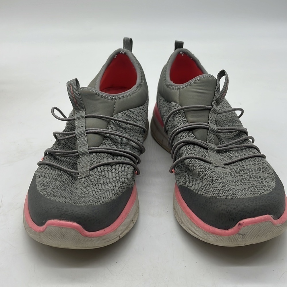Sketchers Gray Pink Slip On Sneakers with Memory Foam Footbed 8.5. SKT2420C - Picture 2 of 8
